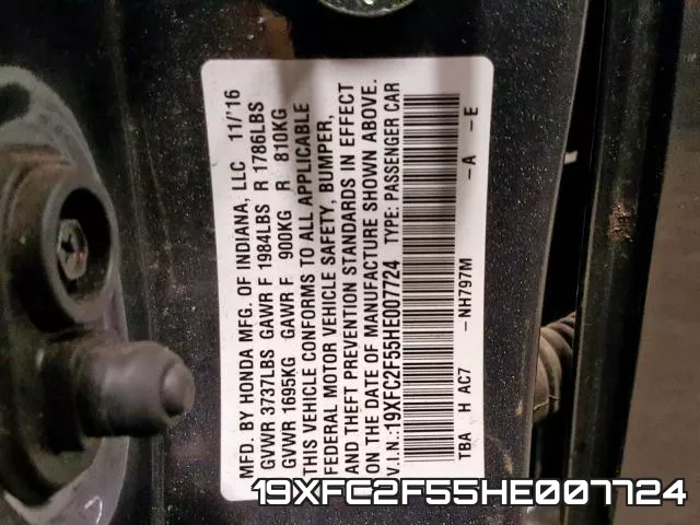 19XFC2F55HE007724