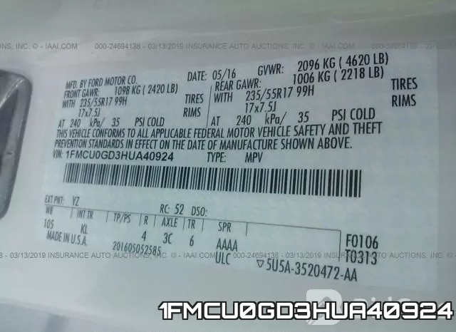 1FMCU0GD3HUA40924