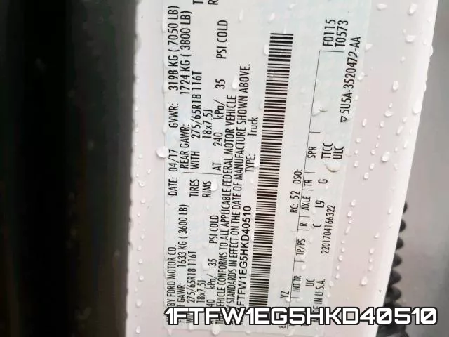 1FTFW1EG5HKD40510