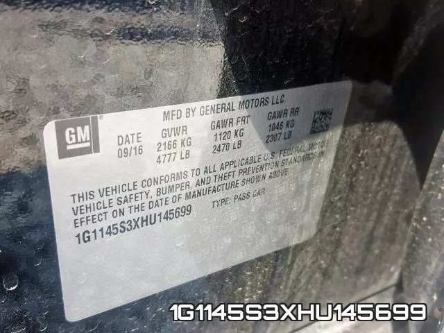 1G1145S3XHU145699