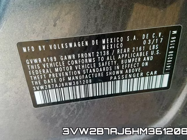 3VW2B7AJ6HM361208