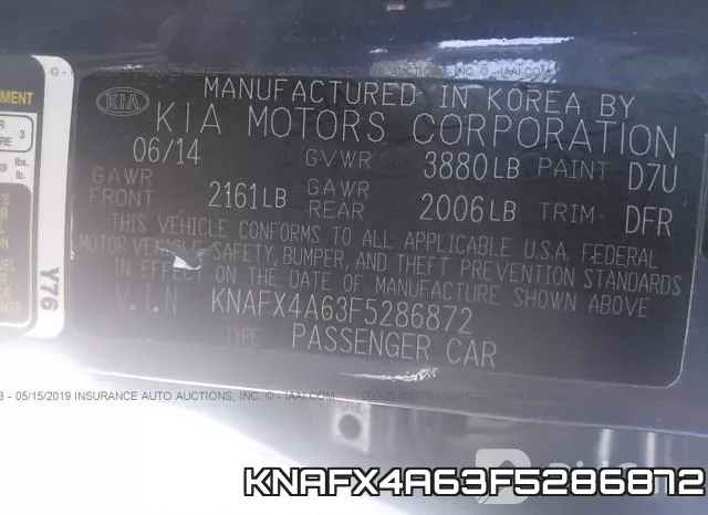 KNAFX4A63F5286872