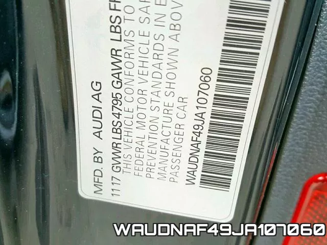WAUDNAF49JA107060