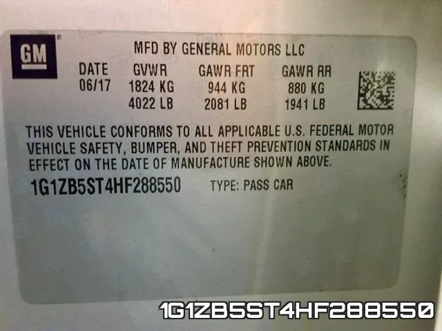 1G1ZB5ST4HF288550
