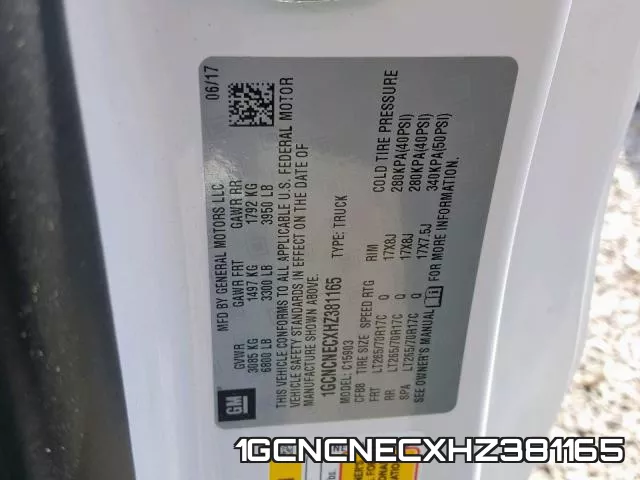 1GCNCNECXHZ381165