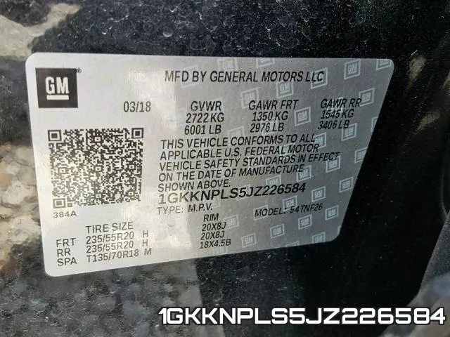 1GKKNPLS5JZ226584
