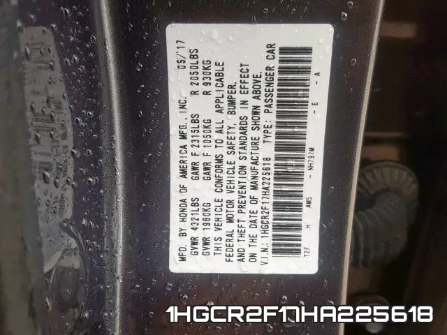 1HGCR2F17HA225618