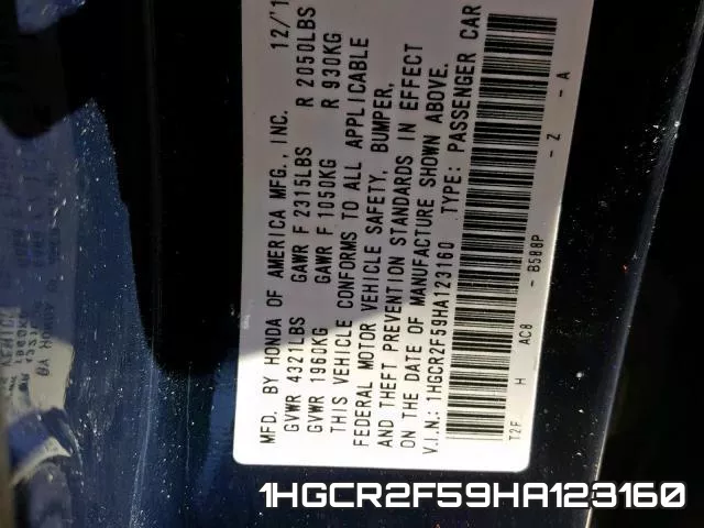 1HGCR2F59HA123160