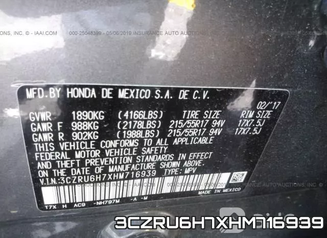 3CZRU6H7XHM716939
