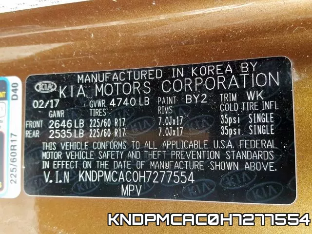 KNDPMCAC0H7277554