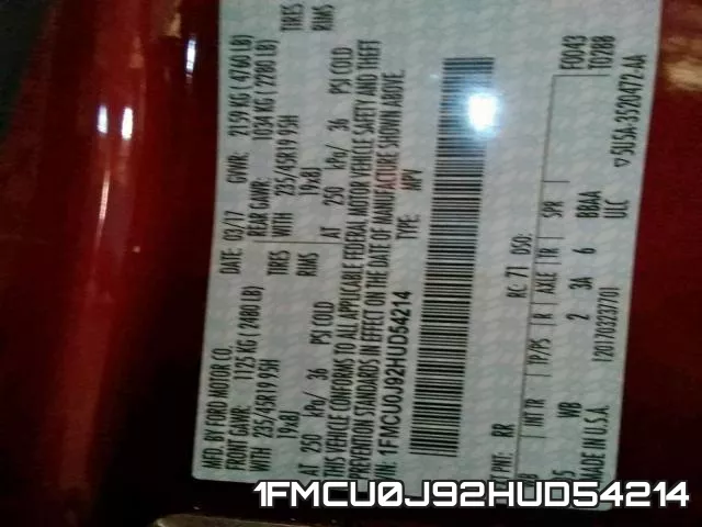 1FMCU0J92HUD54214