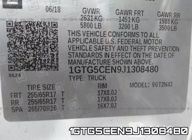 1GTG5CEN9J1308480