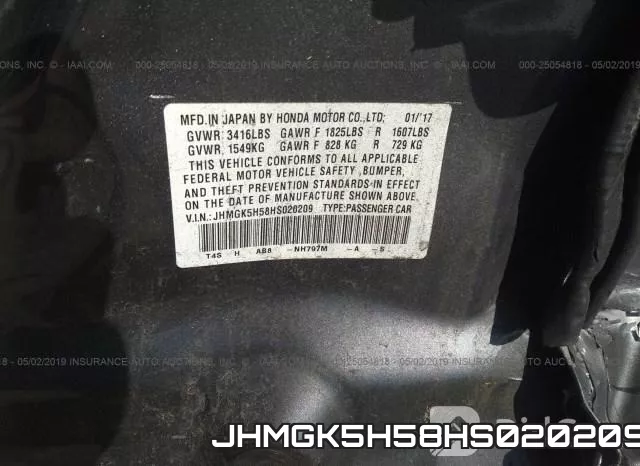 JHMGK5H58HS020209