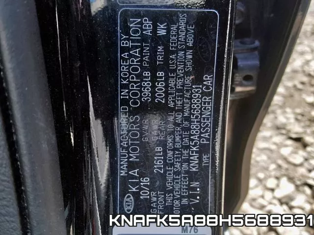 KNAFK5A88H5688931