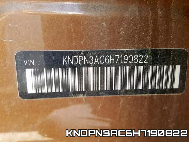 KNDPN3AC6H7190822