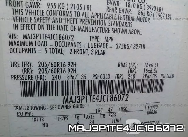 MAJ3P1TE4JC186072