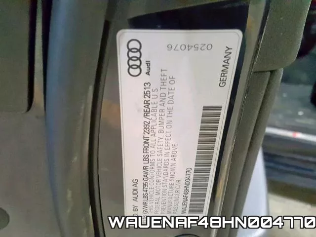 WAUENAF48HN004770