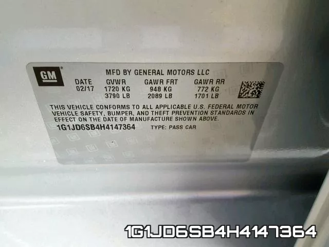 1G1JD6SB4H4147364