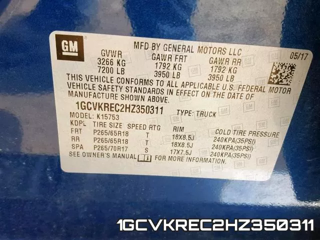 1GCVKREC2HZ350311