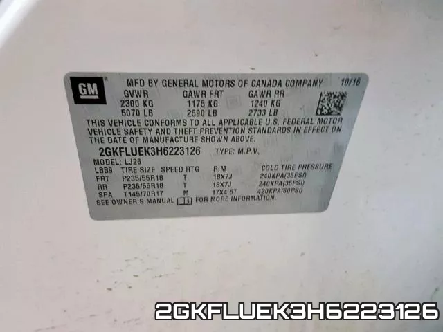 2GKFLUEK3H6223126