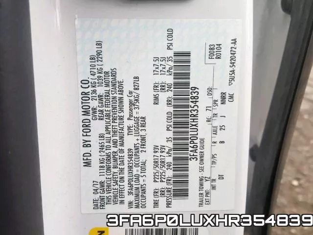 3FA6P0LUXHR354839
