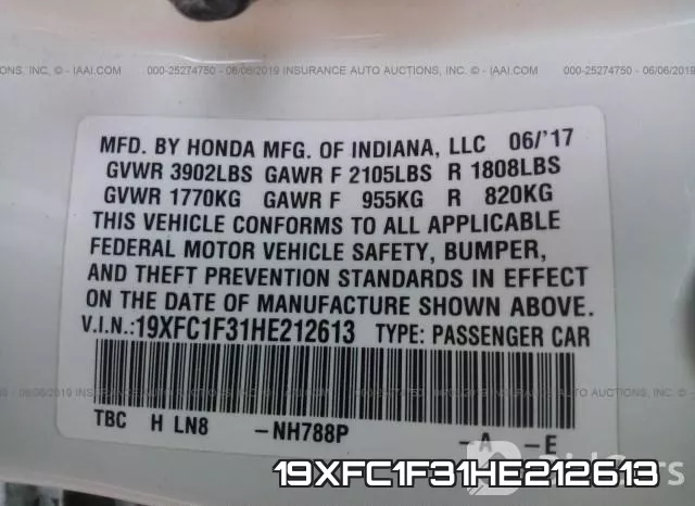 19XFC1F31HE212613