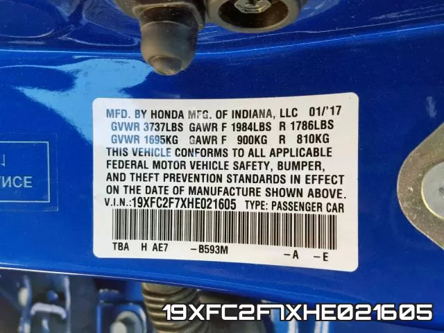 19XFC2F7XHE021605