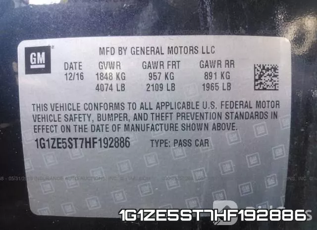 1G1ZE5ST7HF192886