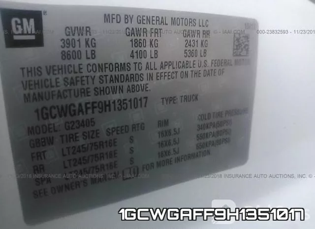 1GCWGAFF9H1351017