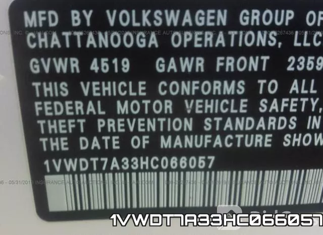 1VWDT7A33HC066057