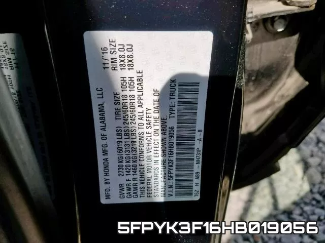 5FPYK3F16HB019056