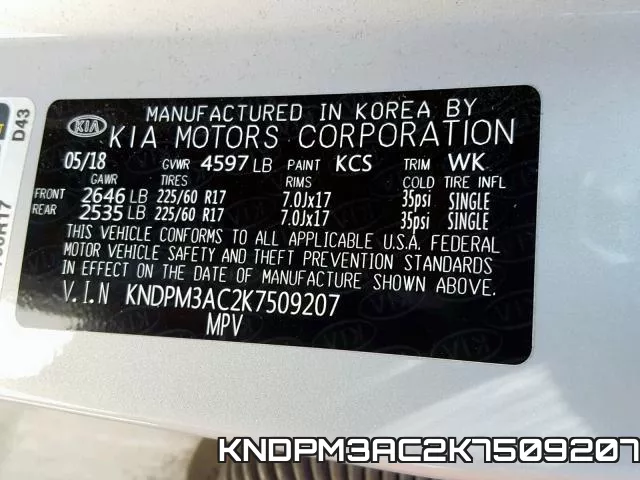 KNDPM3AC2K7509207