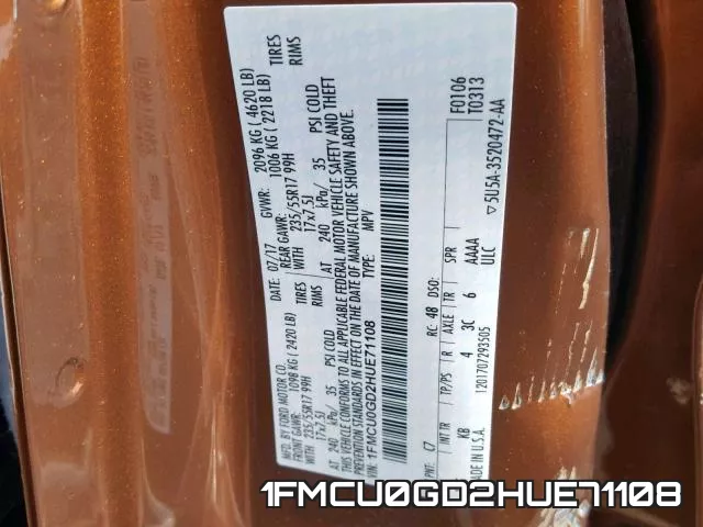 1FMCU0GD2HUE71108