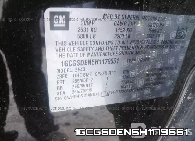 1GCGSDEN5H1179551