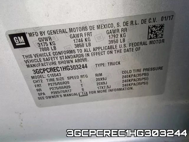 3GCPCREC1HG303244