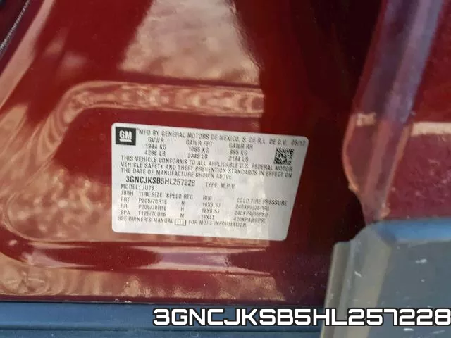 3GNCJKSB5HL257228