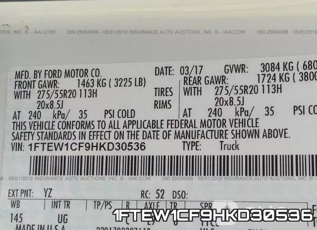 1FTEW1CF9HKD30536