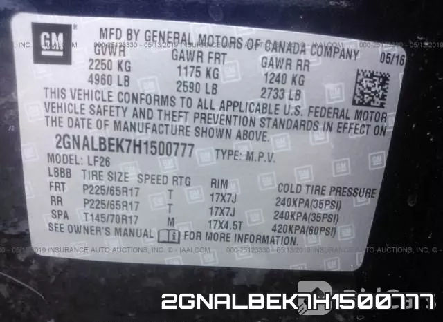 2GNALBEK7H1500777