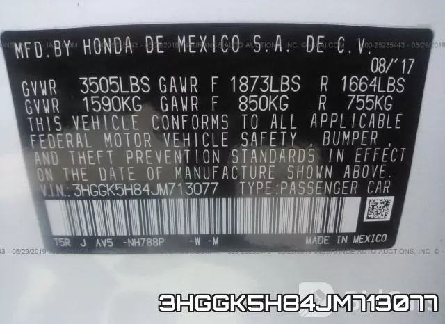 3HGGK5H84JM713077