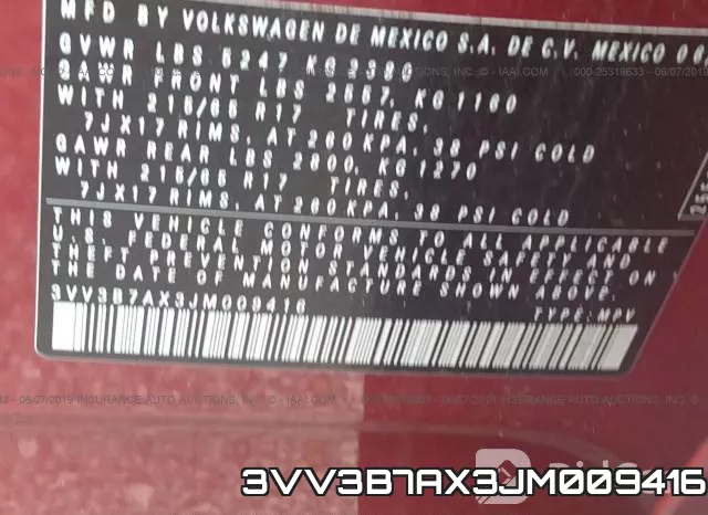 3VV3B7AX3JM009416