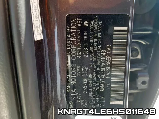 KNAGT4LE6H5011648