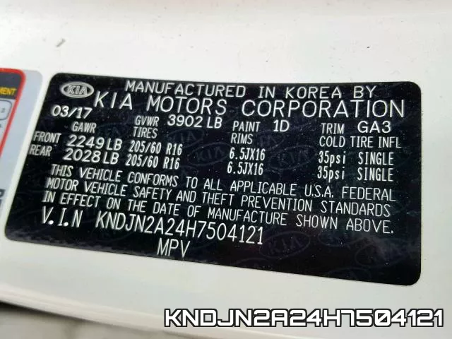 KNDJN2A24H7504121