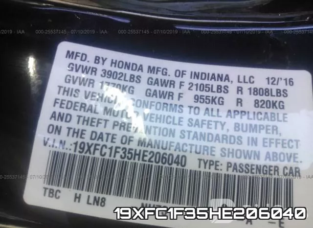 19XFC1F35HE206040