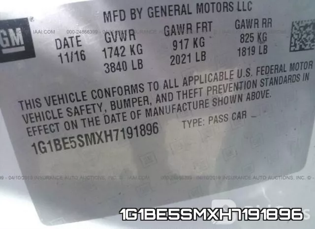 1G1BE5SMXH7191896