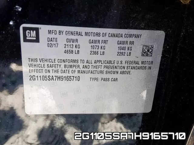 2G1105SA7H9165710