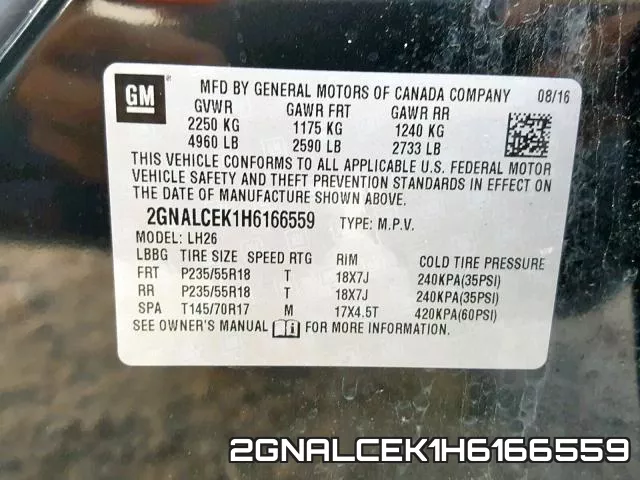 2GNALCEK1H6166559
