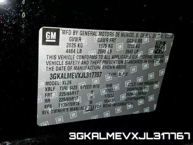3GKALMEVXJL317767