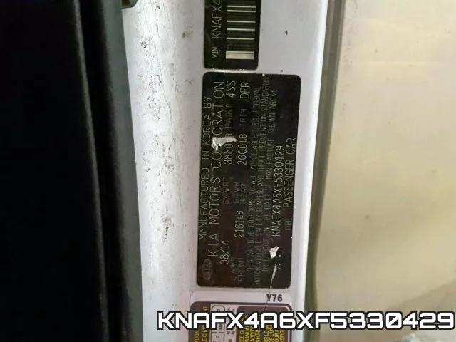 KNAFX4A6XF5330429
