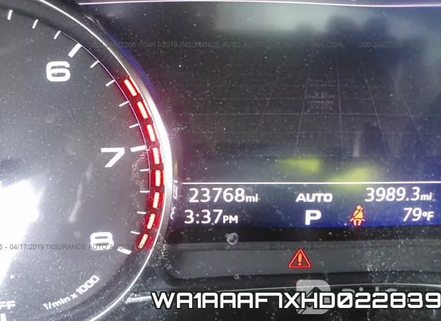 WA1AAAF7XHD022839