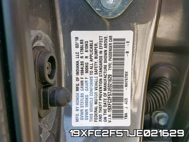 19XFC2F57JE021629